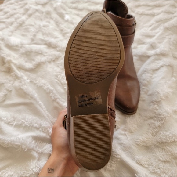 Charlotte Russe Dark Brown Low Heel Booties - Picture 8 of 11